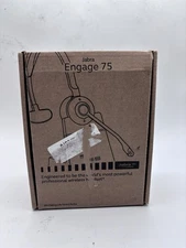 Jabra Engage 75 Stereo Wireless Ear-Pad Headset With Charging Base (See Pics)