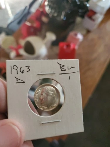 1963-D Roosevelt Dime Uncirculated BU 90% Silver Free Shipping