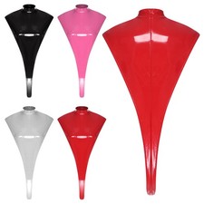 YiZYiF Women's Leotard Jumpsuit Mock Neck Sleeveless High-cut Bodysuit Clubwear