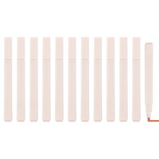 12 Pcs Aesthetic Highlighters, Broad Tip Marker Pens, Orange