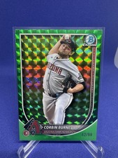 2025 Bowman Chrome Corbin Burnes #94 Green Geometric Refractor 42/99
