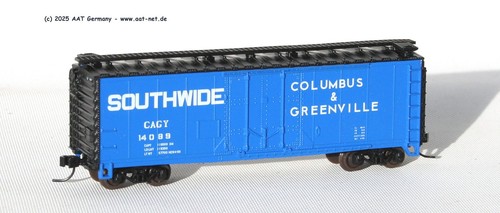 Atlas N 33310 - 40´ Boxcar Columbus & Greenville #14089; aga NEW, ohne OVP | Zustand: Gebraucht