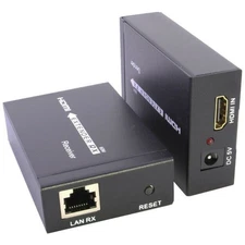 HDMI Extender up to 200ft Over Cat5 Cat6 Ethernet Network LAN Cable 60m 1080P