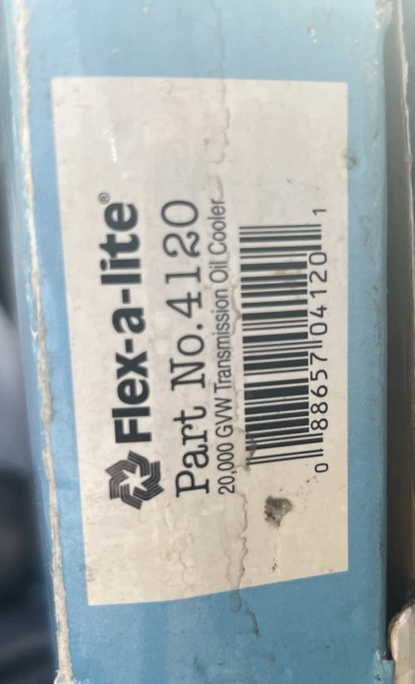 Flex-A-Lite 20K GVW Automatic Transmission Oil Cooler HEAVY TRUCK 10H 20W .75D - Image 3 of 3