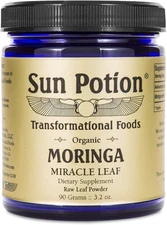 Sun Potion Moringa Leaf Powder - 90 Gram Jar