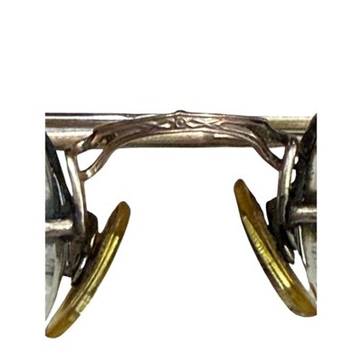 Vintage Rimless Engraved Gold Tone Eyeglass Frames Cable Temples Retro Smalls 1 Vintage 12K Gold Filled Rimless Eyeglasses Cable Temples  main image 2
