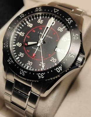Hamilton Jazz Master Analog Mechanical(Automatic) Men Khaki Aviation Jazzmaster
