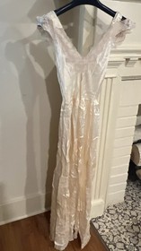 Vintage Alida 1940&rsquo;s Ivory Lace Lingerie Lace Slip Size 32 AS IS