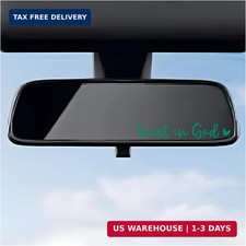 DXNQ 2PCS Trust in God Rearview Mirror Decals, Automotive Vinyl Rear View Mirror