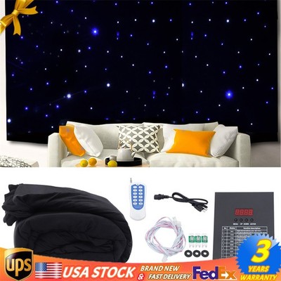 LED Star Stage Backdrop - 13x10FT LED Star Curtain Background Starry Sky DMX512