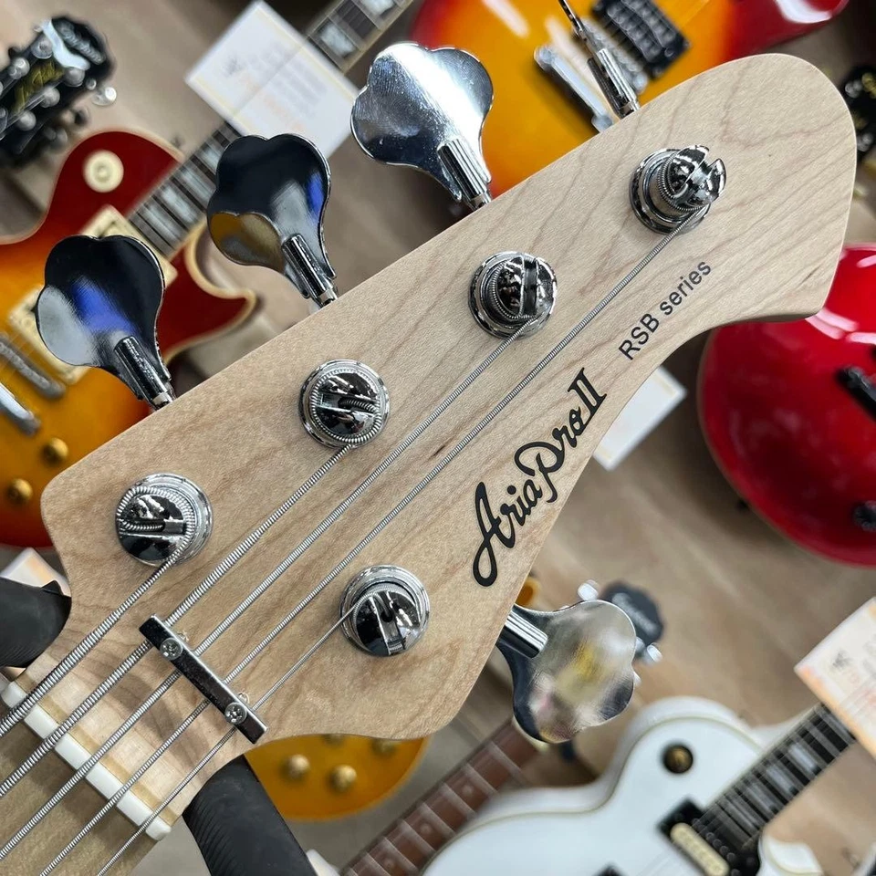 5-струнная электрическая бас-гитара Aria Pro II RSB-618/5 BK доставка из Японии - Изображение 3 из 4