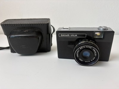 Vilia Vilia 35mm Kamera UdSSR Sowjet Kamera Triplet 69-3 40mm f/4 Vintage Tasche
