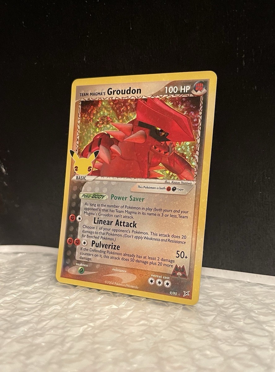Pokemon Team Magma's Groudon Celebrations 9/95 NM 2004