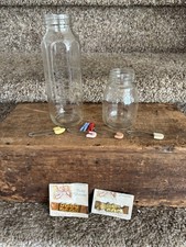 Vintage Baby Bottles, Buttons And Diaper Pins