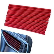 20PCS Car Air Conditioner Decoration Strip, Waterproof Car Air Vent Outlet Red