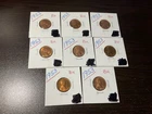 1953 lincoln cents lot of 8 coins #149