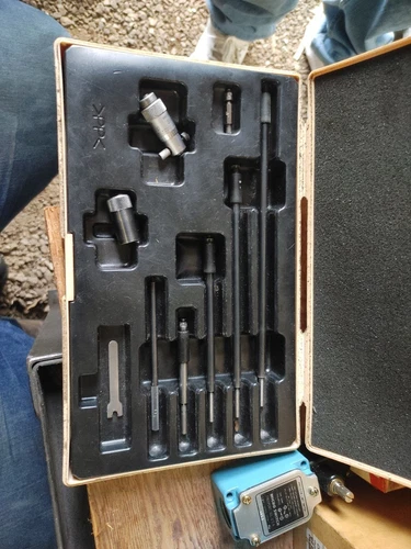 Mitutoyo Id Bore Guage, Mostly Stripped Thimbal Missing Some Sheet Steel Tools