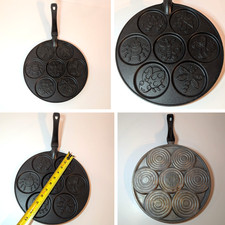 Nordic Ware Mini Pancake Griddle 7 Cavity Fry...