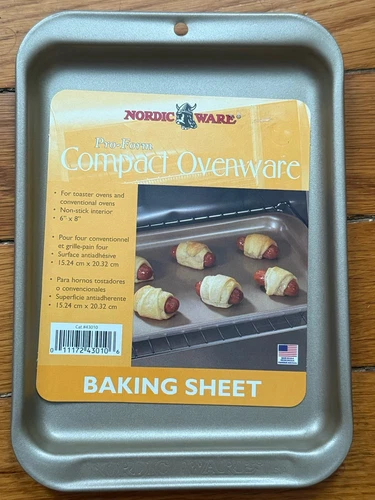 NOS Vintage Nordic Ware Pro-Form Compact Toaster Oven Pan Baking Sheet NEW