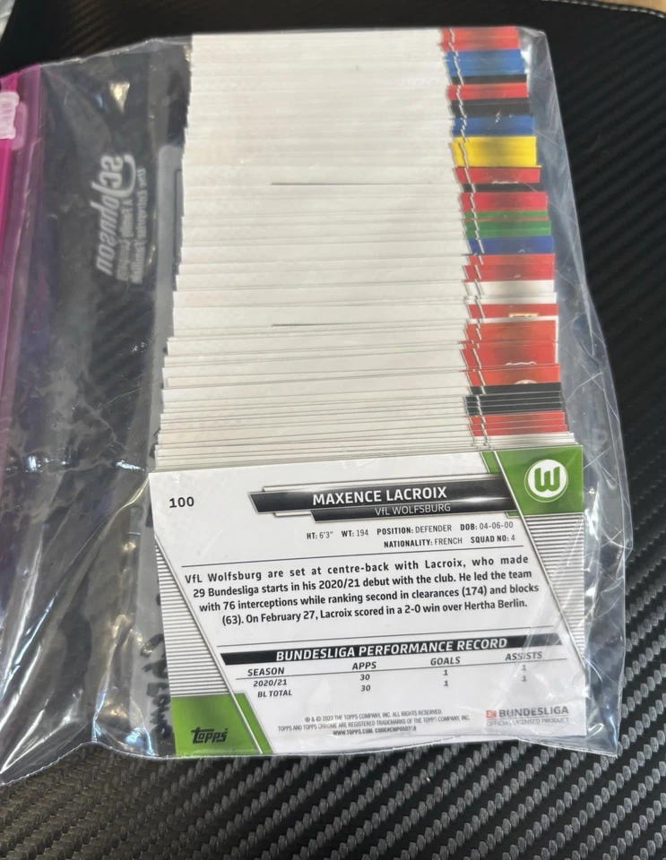 Juego base completo Topps 2021-22 cromo Bundesliga #1-100 Foto 3 de 3