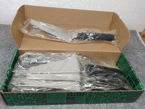 12 PACK Dexter Russell S174 Sani-Safe 4.5"X21/4" Pie Knife Turner 16483 Black - Picture 1 of 9