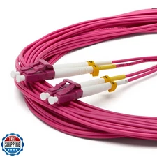 trueCABLE LC to LC OM4 Fiber Patch Cable, 10m (32.80ft), UPC Polish, 100GB Mu