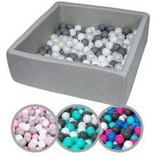 Bällebad Ballpool Kugelbad Bällchenbad Kinder-Pool mit 150 Bällen/90x90cm