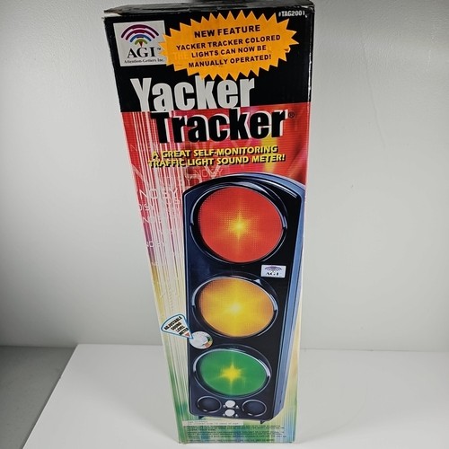 YACKER TRACKER TAG2001 SIGNAL LIGHT, TRAFFIC LIGHT SOUND METER. Red Yellow Work