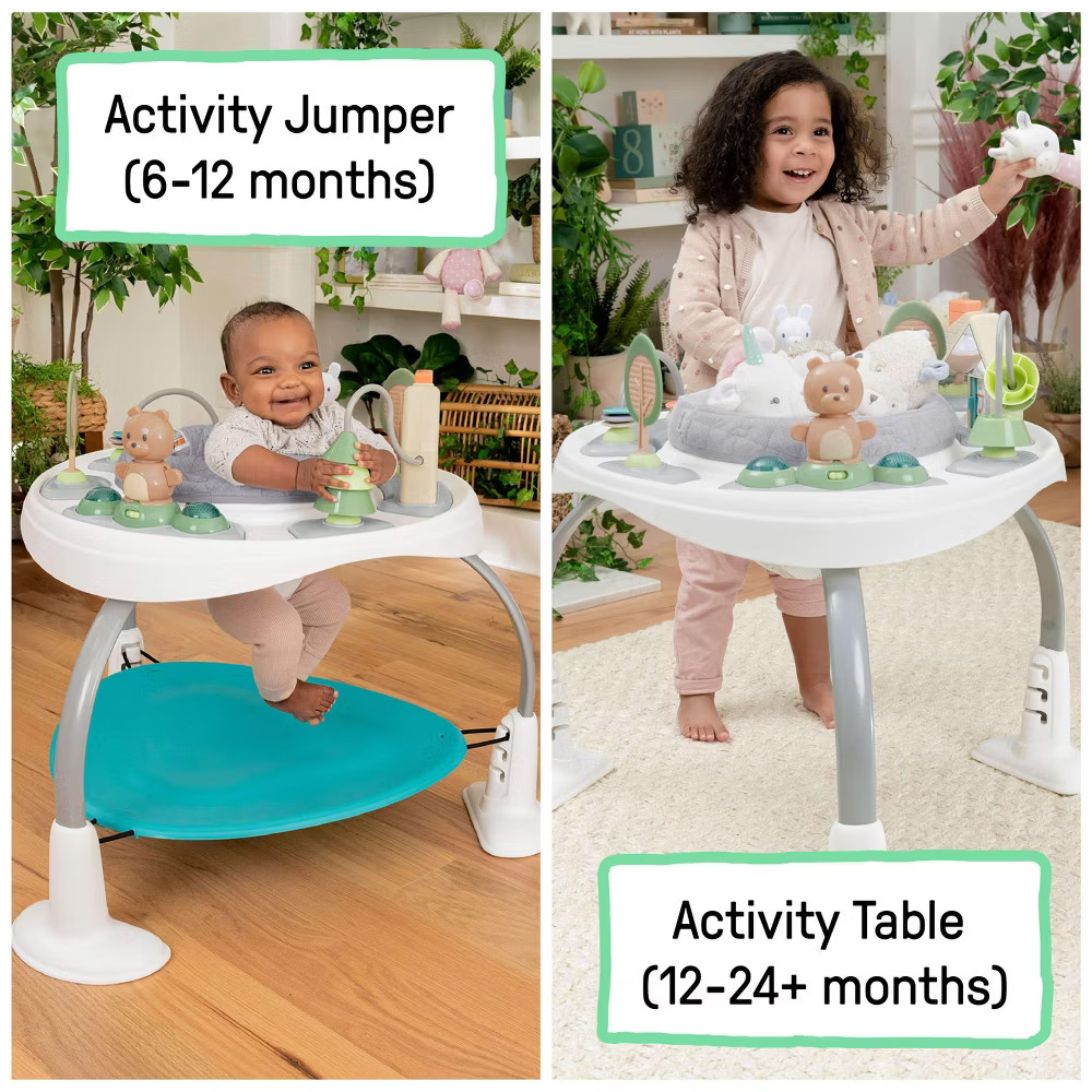 Ingenuity Spring & Sprout 2-in-1 Activity Jumper & Table