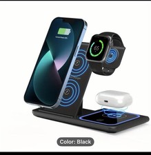 Wireless Charger 3 in 1 15w Fast Charging Station for Apple iWatch And AirPods