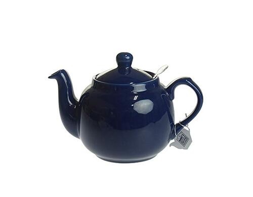 LONDON POTTERY Teiera da fattoria per 4 tazze blu cobalto - Foto 2 di 3