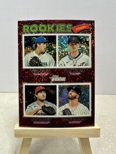 2026 Topps Heritage Chrome Burgundy Sparkle SP Rookie Pitchers #387