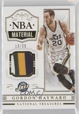 2014-15 Panini National Treasures NBA Material Prime 13/25 Gordon Hayward 7b5