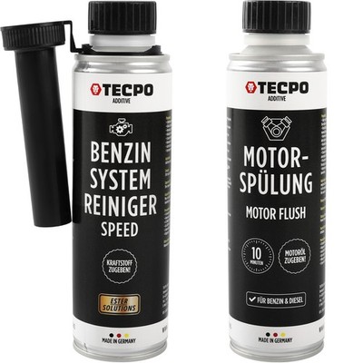 300 ml TECPO BENZIN SYSTEM REINIGER ESTER + 300 ml MOTORSPÜLUNG FLUSH REINIGER