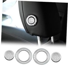 2Pcs for Cadillac XT5 Bling Crystal Front Seat Pillow Button Covers Decals