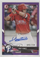 2018 Bowman Prospect Auto Purple 45/250 Jose Gomez #PA-JG Auto 0b0