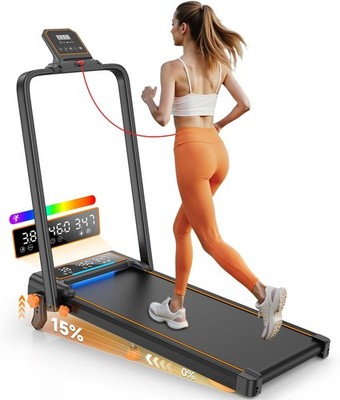 Max15% Incline Treadmill 3.5HP Heavy Duty Running&Walking Treadmill for Home&Gym