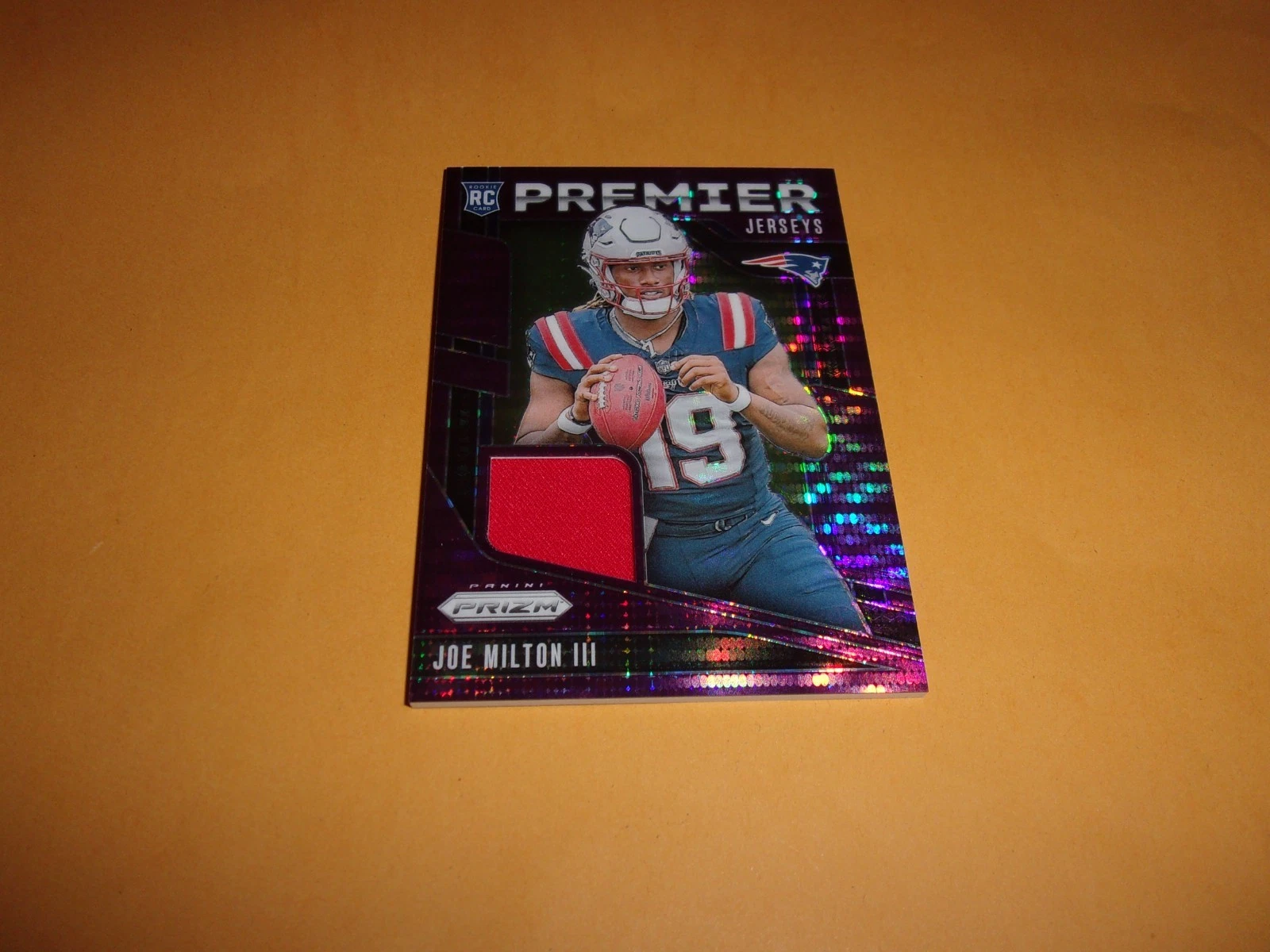 2024 Panini Prizm Football Premier Jerseys Purple Card-JOE MILTON III # PJ-JMN