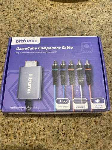 BitFunx GameCube to Component (5RCA / YPbPr) Adapter /w Support Bracket ...