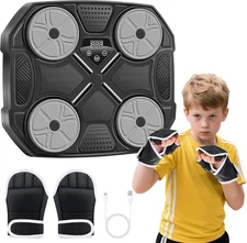 Music Boxing Machine for Adults and Kids, Wall Mounted Bluetooth Smart Boxing