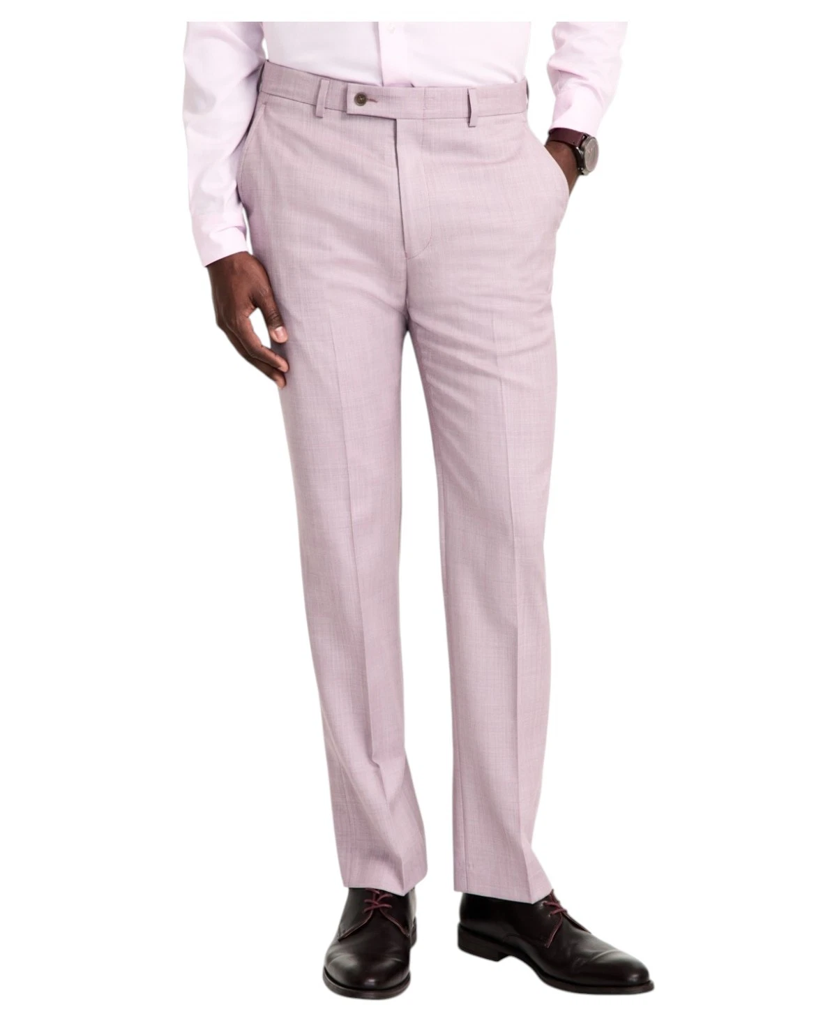 Calvin Klein Mens Slim fit Dress Pants 36 / 34 Pink Solid