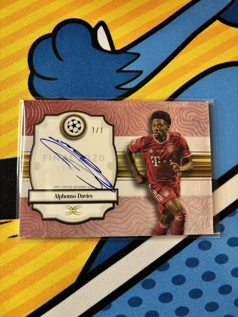 Alphonso Davies - Topps Definitive - On Card Auto 1/1