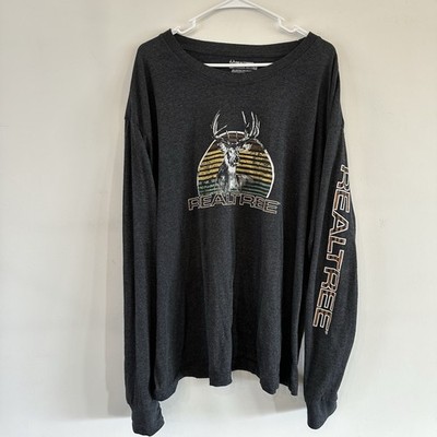 Realtree By Staghorn Creek Deer Graphic Long Sleeve T Shirt Mens Size 2X Hunting
