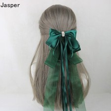 Barrette Pince à Cheveux En Satin Organza Ruban Nœud Lolita Lady Princesse