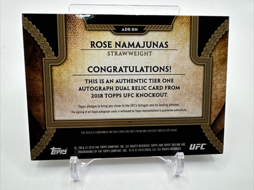 Rose Namajunas 2018 Knockout Auto relic Ruby 2/8 UFC - 576 - 第 2/2 張圖片