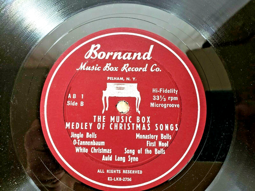 Music Box Medley of Christmas Songs Vinyl LP 33 RPM Holiday Classics - Imagen 4 de 5