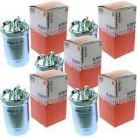 5X Mahle / Knecht Kraftstofffilter KL 554D Fuel Filter
