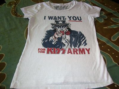 KISS CLOTHING KISS ARMY I WANT YOU FOR THE KISS ARMY TEE SHIRT