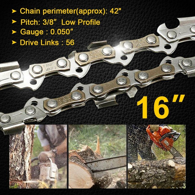 Echo Cs 590 8TEN 16 Inch Chainsaw Guide Bar .050 3/8LP 56DL Chain For ...