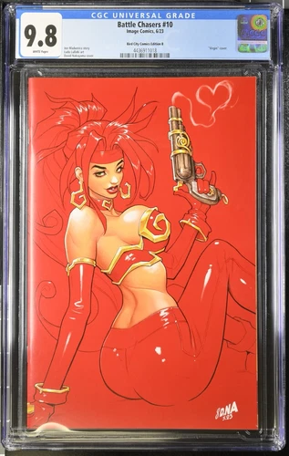 BATTLE CHASERS DAVID NAKAYAMA EXCLUSIVE RED MONIKA VIRGIN VARIANT CGC 9.8 LE 500